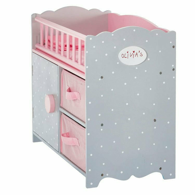 Princess Baby Doll Crib with Cabinet and Cubby - FAO Schwarz