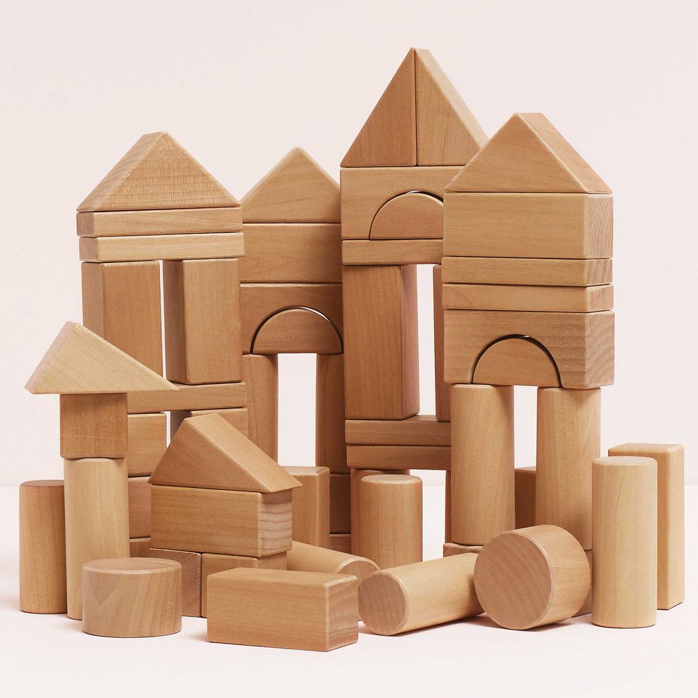Natural Wood Building Blocks - FAO Schwarz
