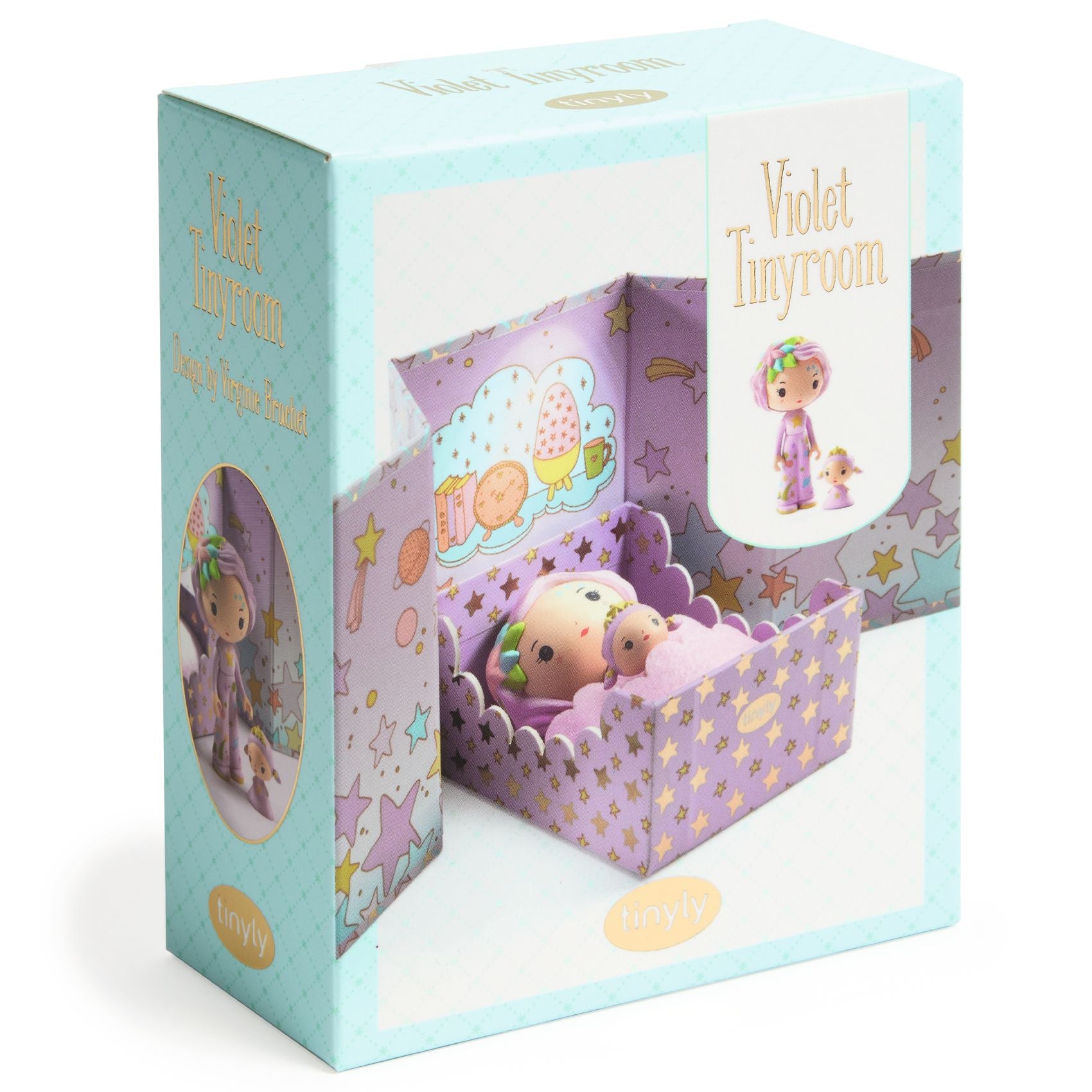 Tinyly Violet Tinyroom with Figurines - FAO Schwarz