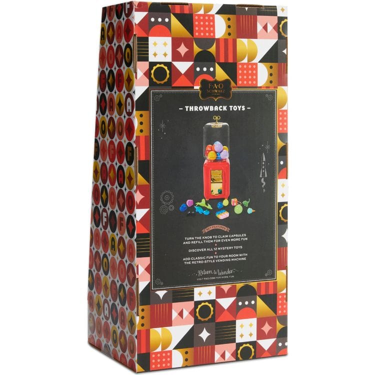 Throwback Toys Mystery Vending Machine – Red - FAO Schwarz