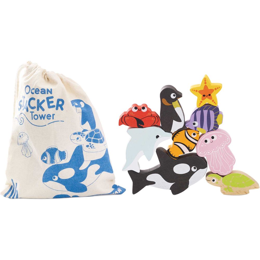 Ocean Life Stacking Animals & Bag - FAO Schwarz
