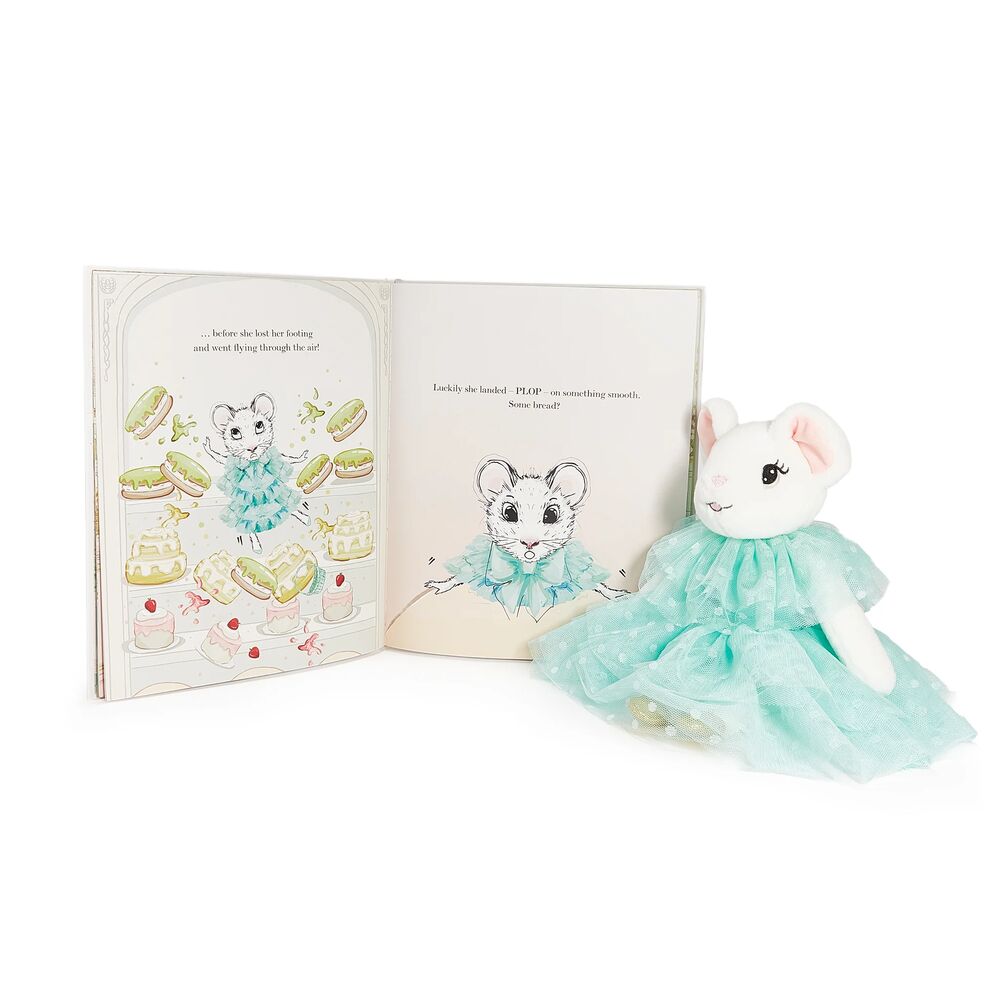 Claris The Mouse: Dazzling Diamond Egg & Turquoise Plush Book Bundle - FAO Schwarz
