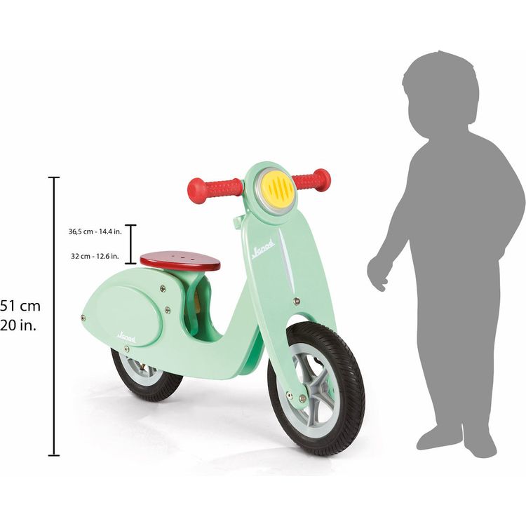 Wooden Balance Bike – Mint - FAO Schwarz