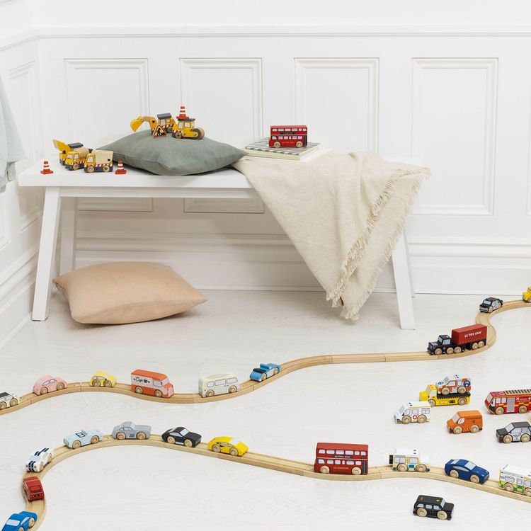 Classic Wooden Sports Cars – 7 Pieces - FAO Schwarz