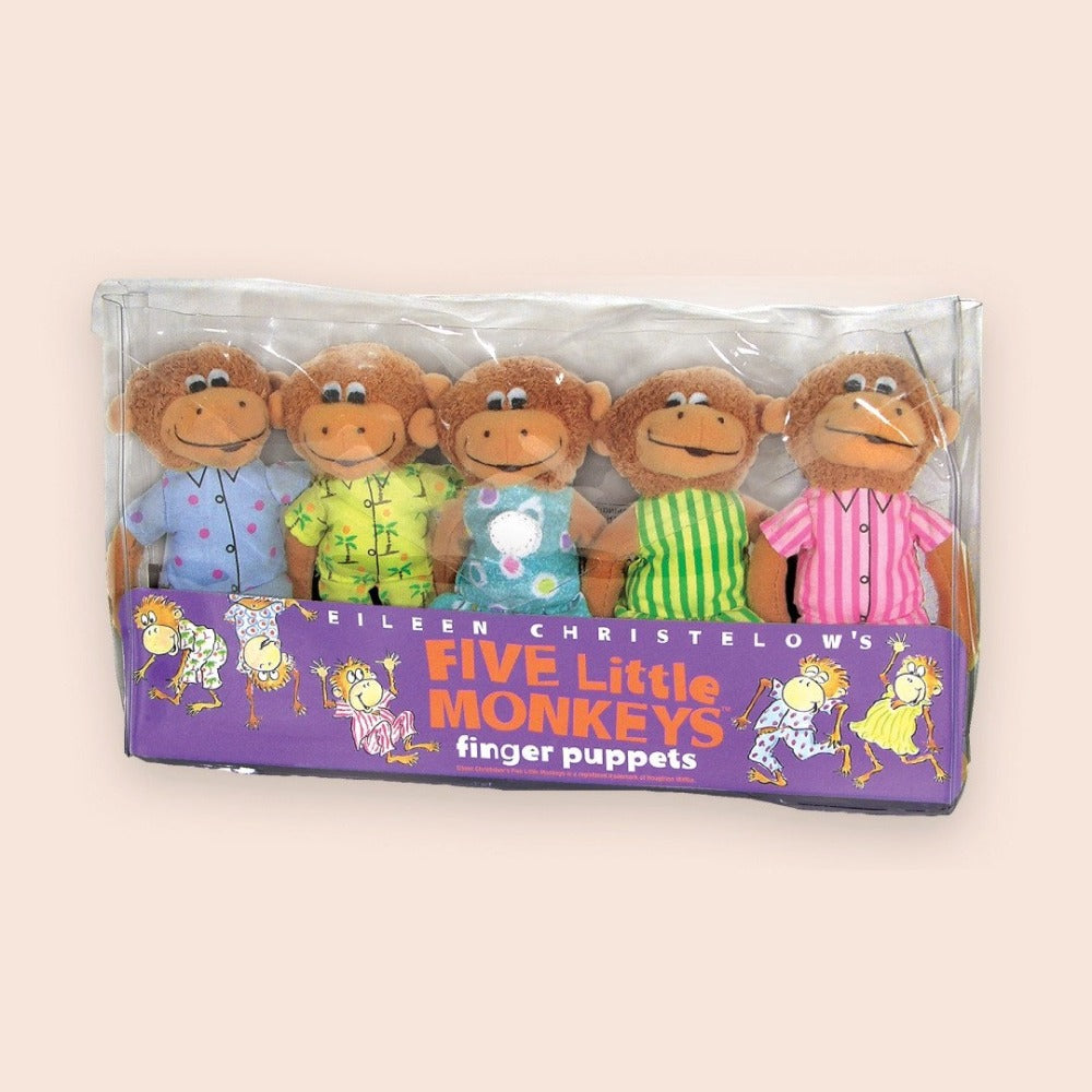 Five Little Monkeys Finger Puppet Playset - FAO Schwarz