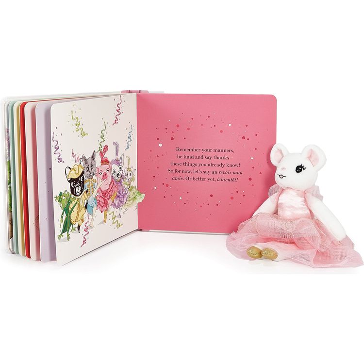 Claris The Mouse: Claris Says Merci & Pink Mini Plush Doll Book Bundle - FAO Schwarz