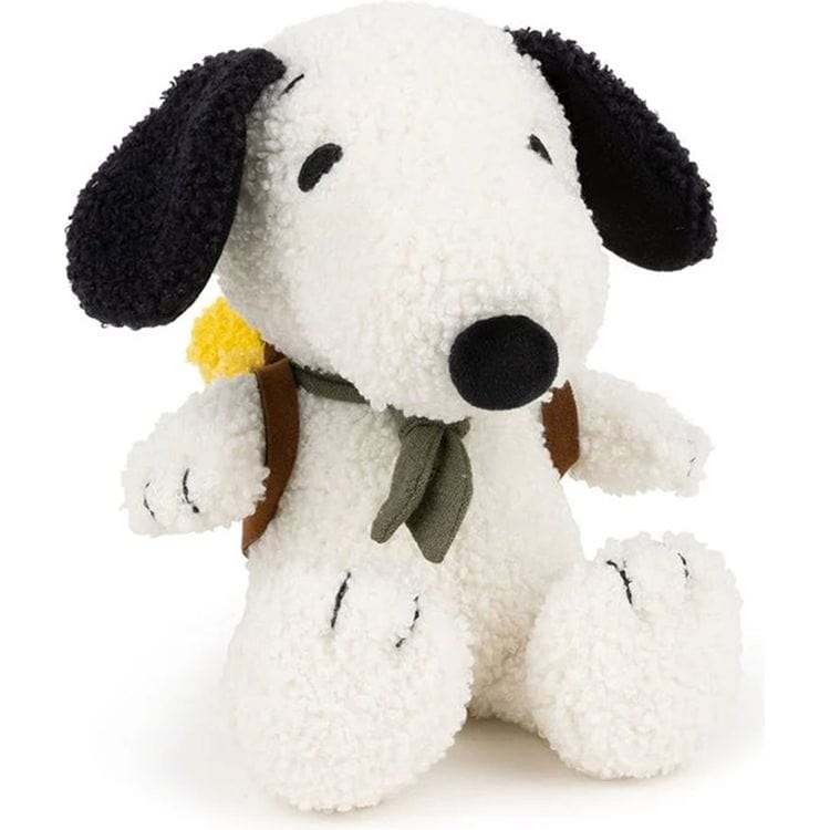 Peanuts Snoopy Plush with Woodstock in Backpack – 8″ - FAO Schwarz