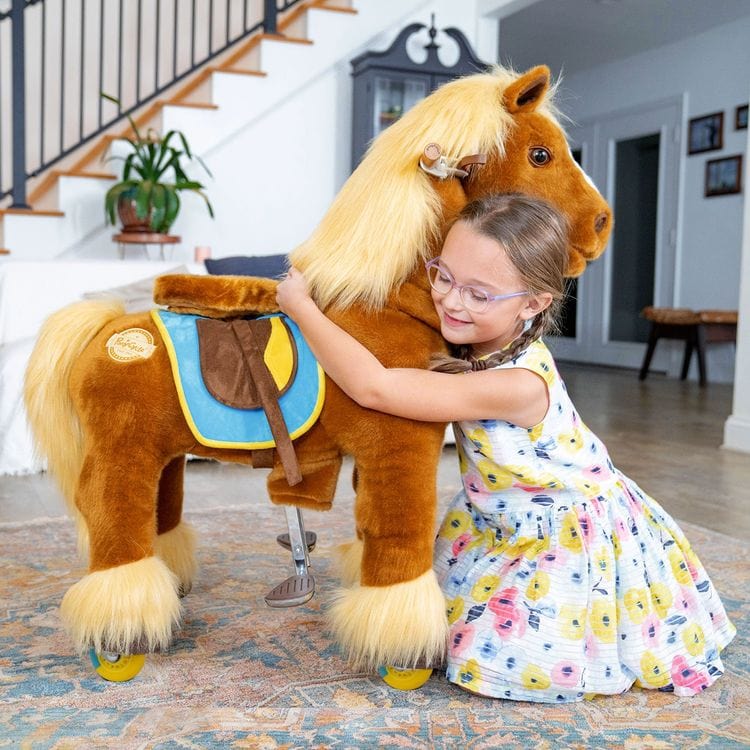 Brown Model X Ride-On Horse – 3-4 Years - FAO Schwarz