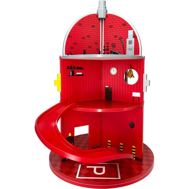Wooden Fire Station Playset - FAO Schwarz