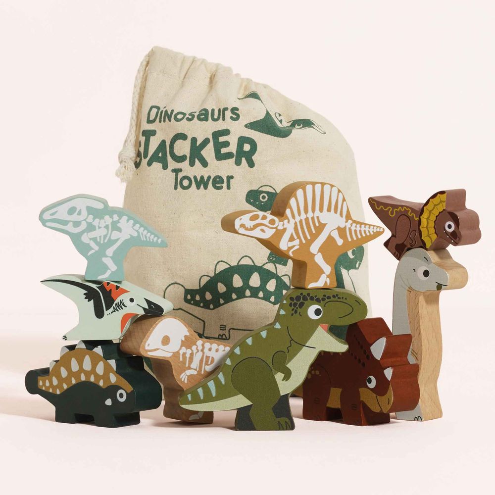 Jurassic Stacking Dinosaurs & Bag - FAO Schwarz