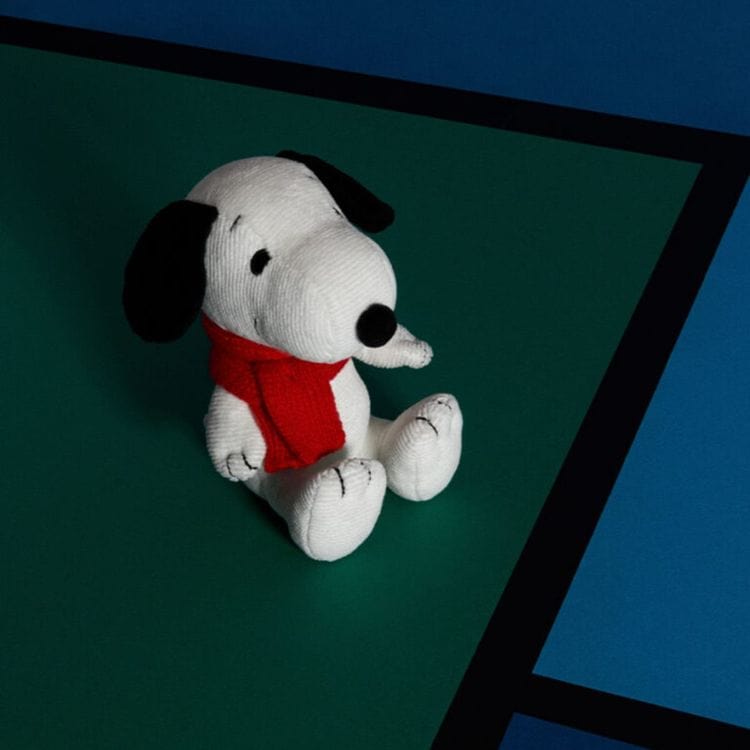 Snoopy Plush with Red Scarf – 7″ - FAO Schwarz