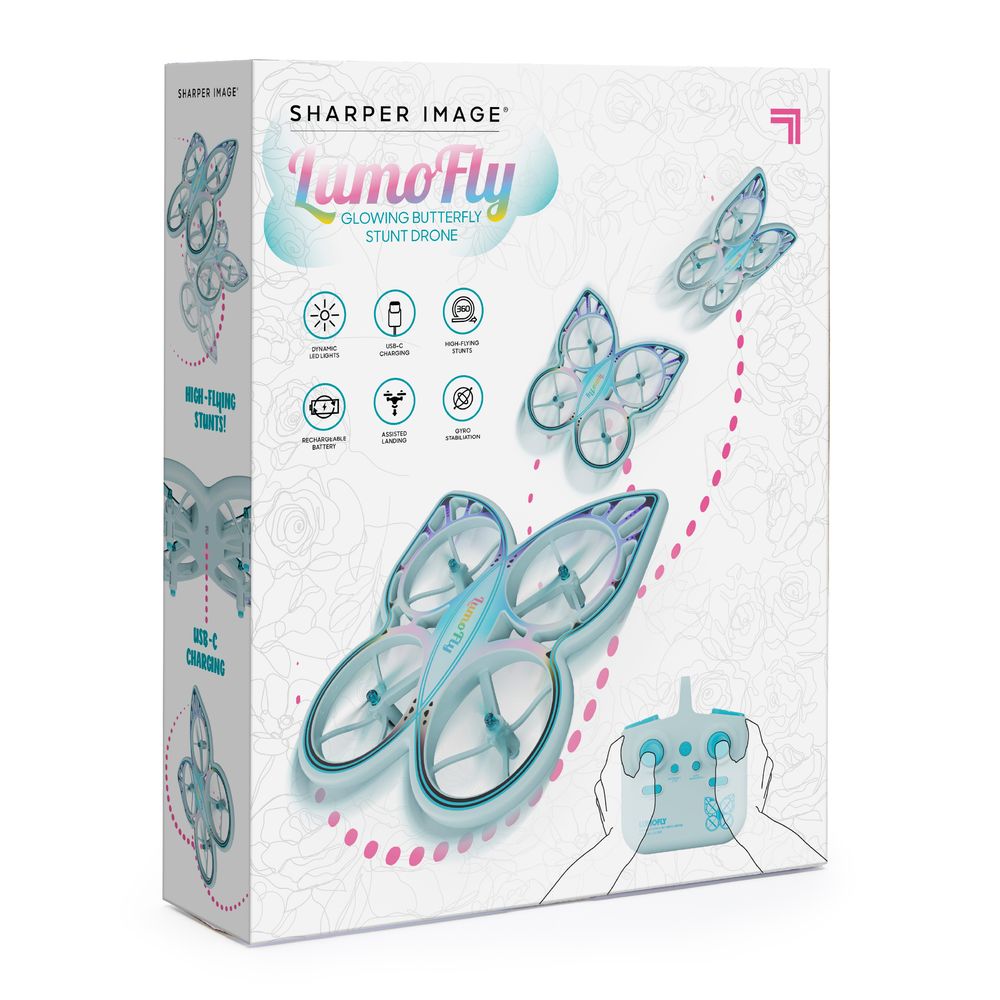 Lumofly Glowing Butterfly Stunt Drone - FAO Schwarz
