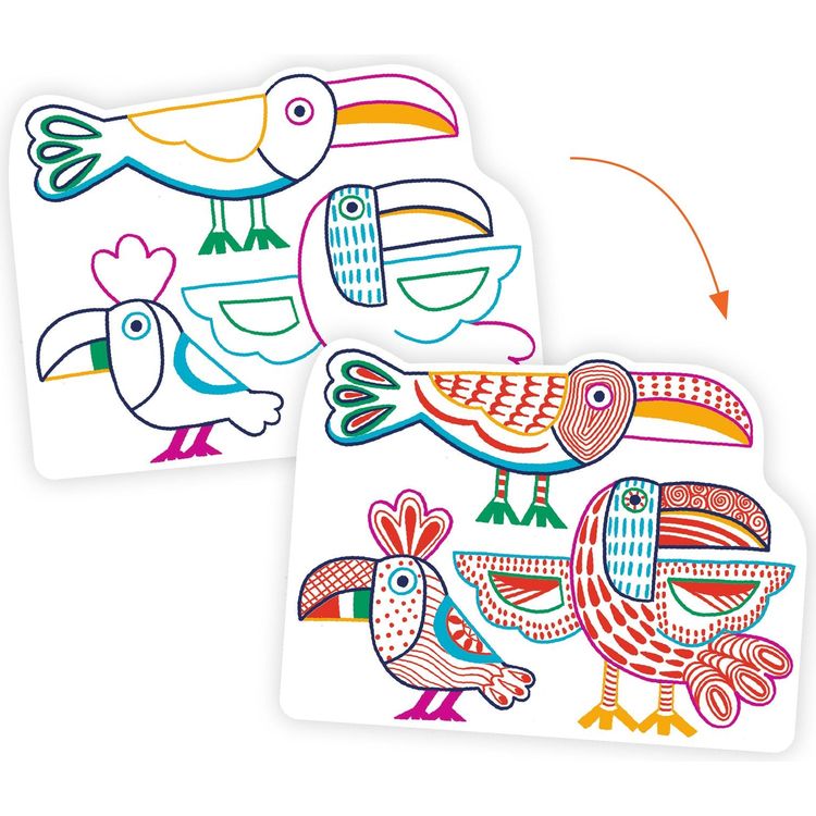 Wild Families Coloring Kit - FAO Schwarz