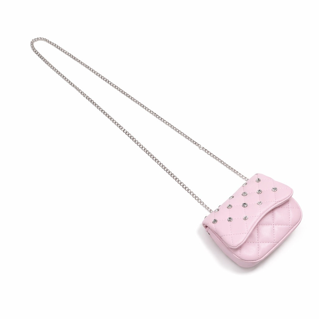 Tiny Crystal Stud Handbag – Pink - FAO Schwarz