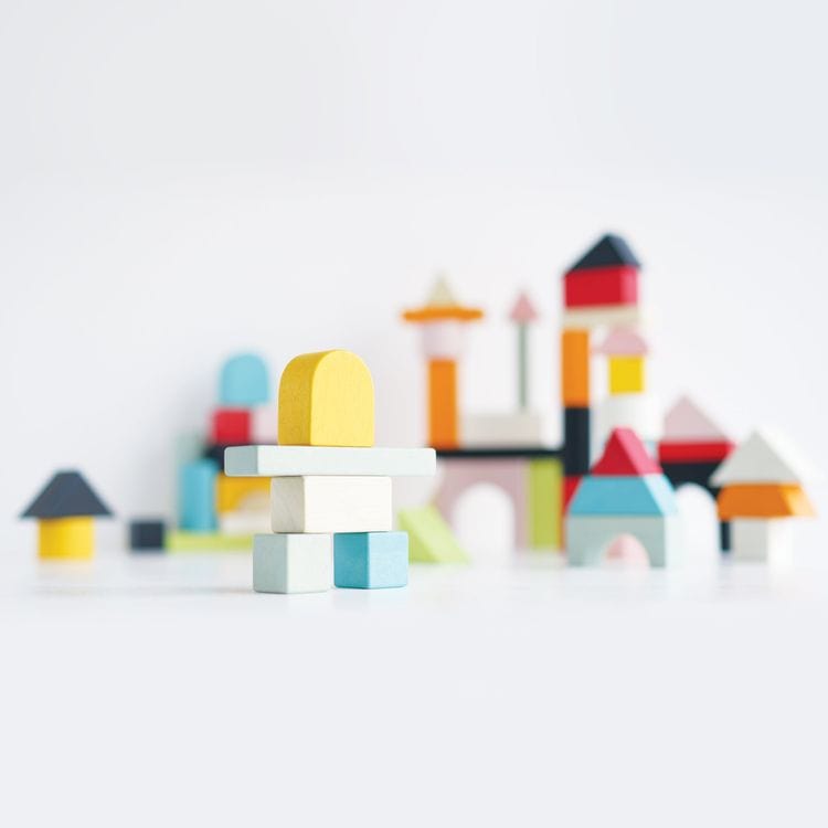 60 Piece Colourful Building Blocks - FAO Schwarz