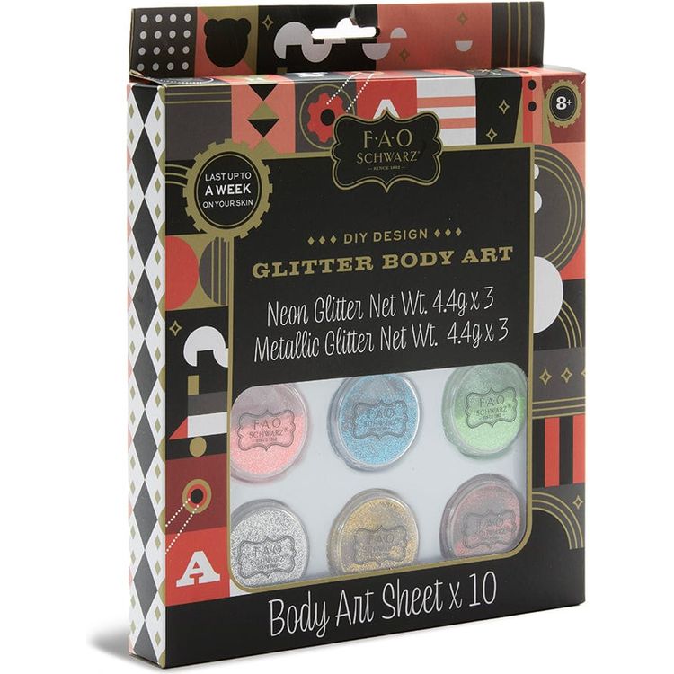 F.A.O. Schwarz DIY Glitter Body Art Kit - FAO Schwarz