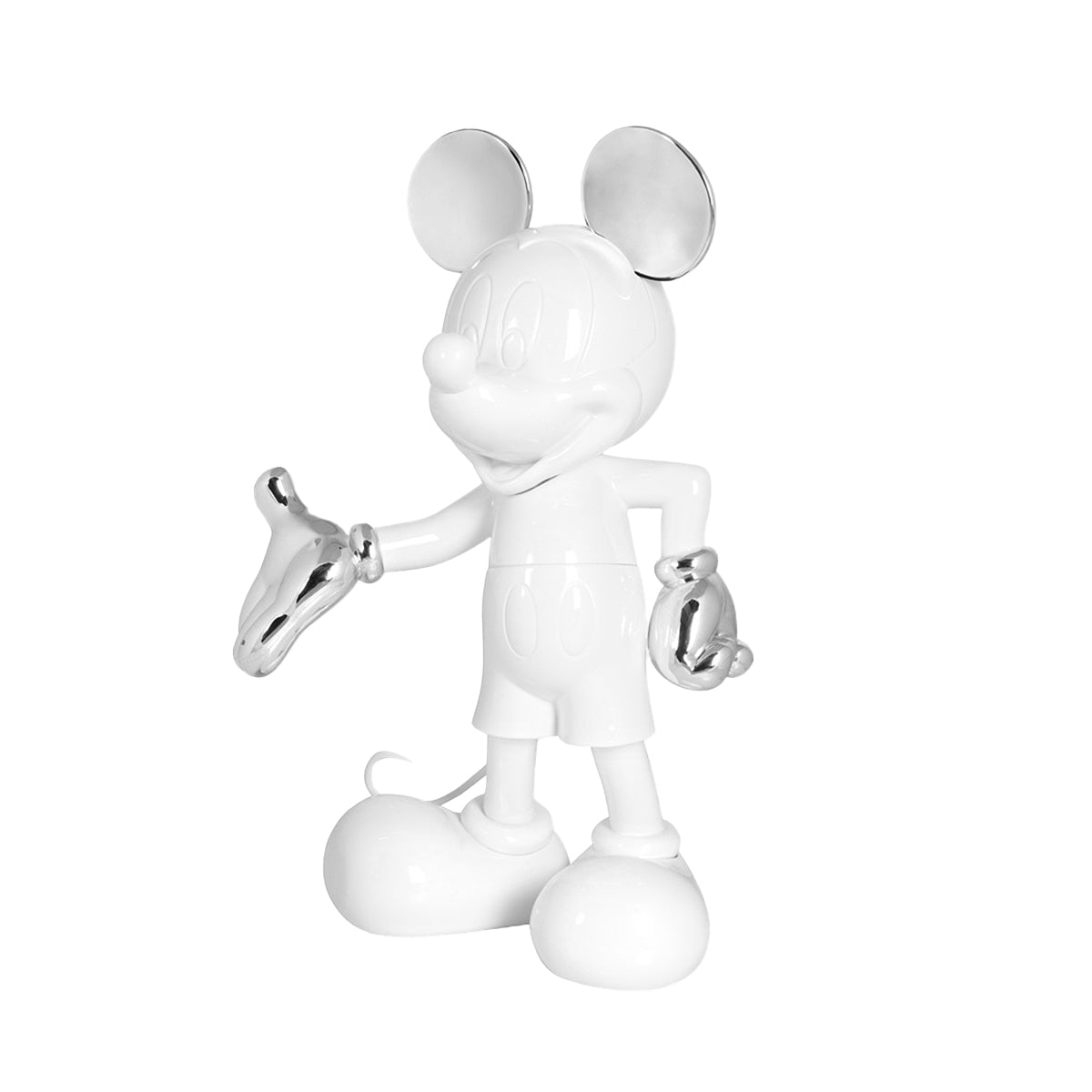 Mickey Mouse Figure White & Silver – 55″ - FAO Schwarz