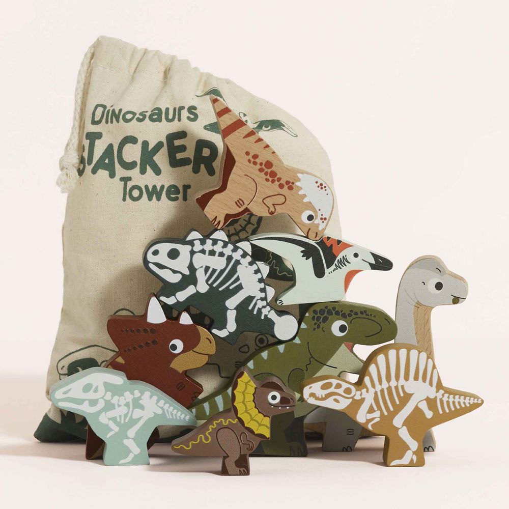 Jurassic Stacking Dinosaurs & Bag - FAO Schwarz