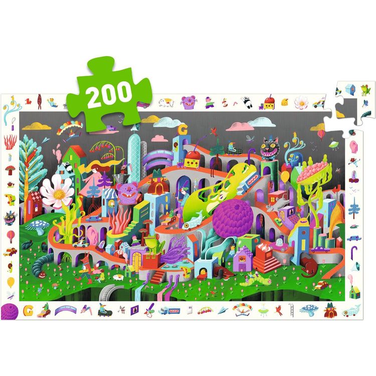 Observation 200 Piece Puzzle – Crazy Town - FAO Schwarz