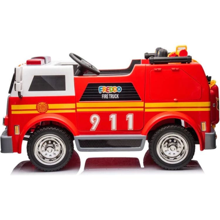 24V Freddo Fire Truck 2-Seater Ride on – Red - FAO Schwarz