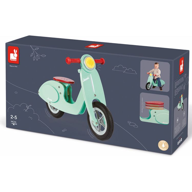 Wooden Balance Bike – Mint - FAO Schwarz