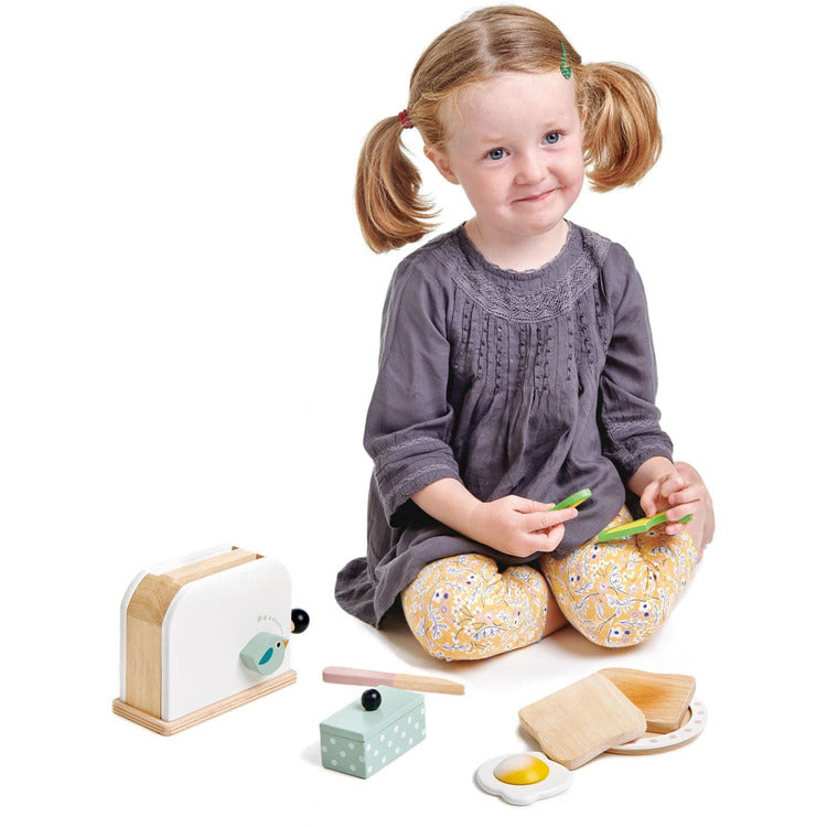 Wooden Mini Chef Breakfast Toaster Set - FAO Schwarz