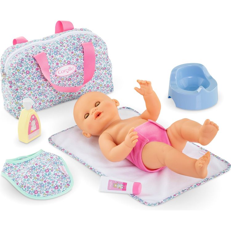 Floral Changing Accessory Set for 14″ Baby Doll - FAO Schwarz