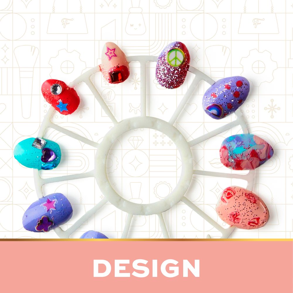 Glitz & Glam Nail Studio Custom Press-On Nail Kit - FAO Schwarz