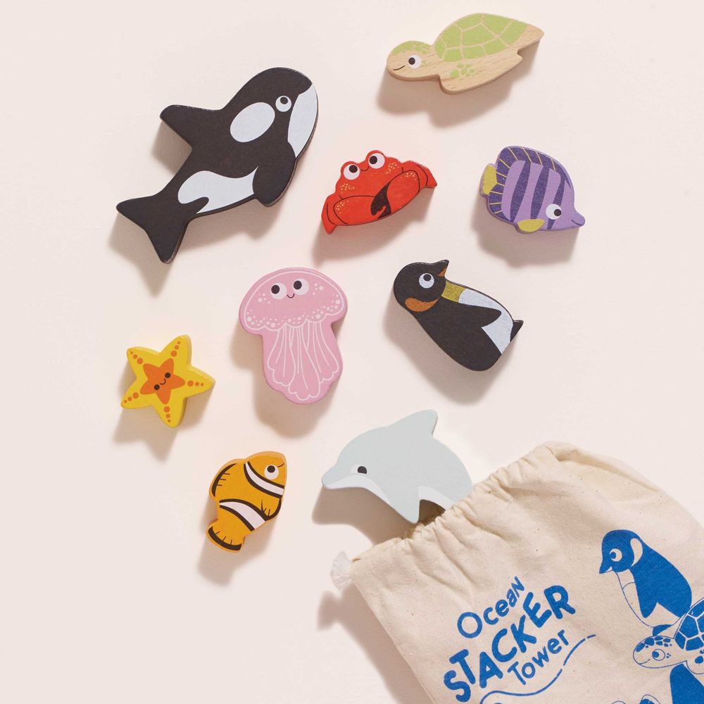 Ocean Life Stacking Animals & Bag - FAO Schwarz