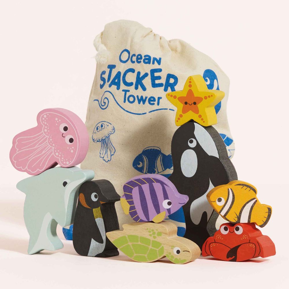 Ocean Life Stacking Animals & Bag - FAO Schwarz