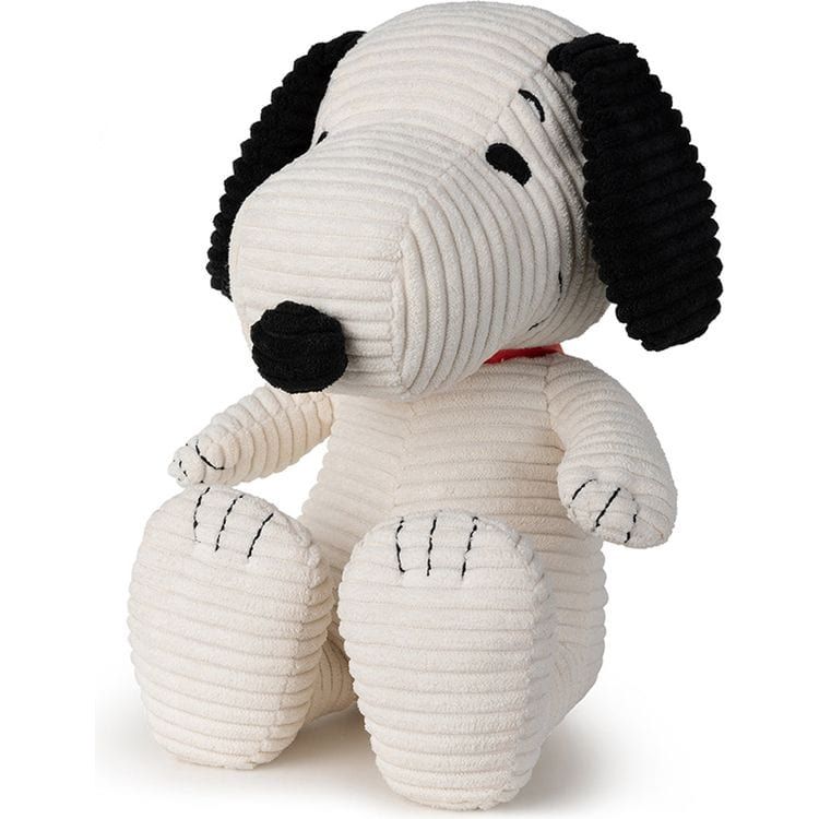 Snoopy Sitting Corduroy Cream in Gift Box 11″ - FAO Schwarz