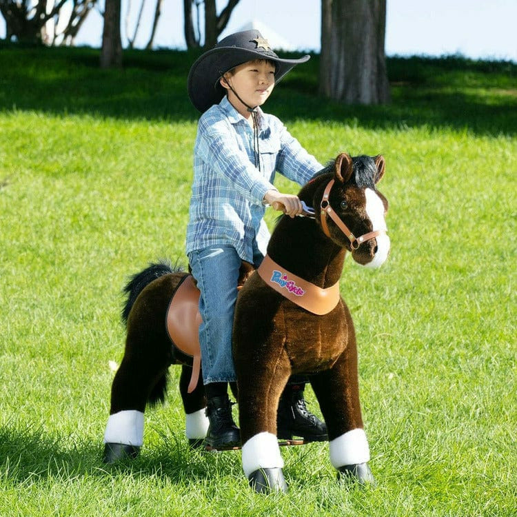 Chocolate Brown Ride-On Horse – 7+ Years - FAO Schwarz