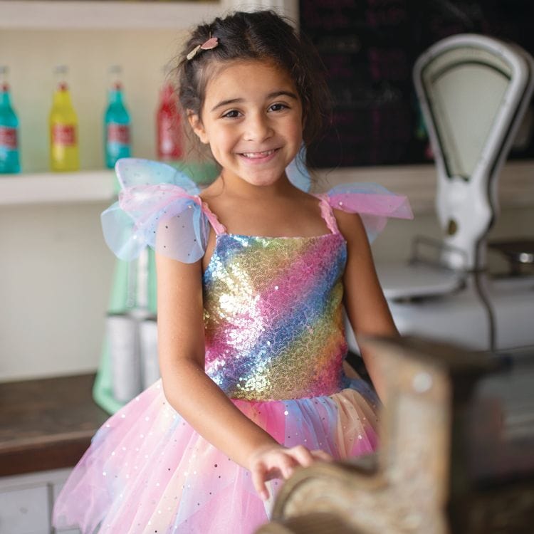 Rainbow Fairy Dress & Wings - FAO Schwarz