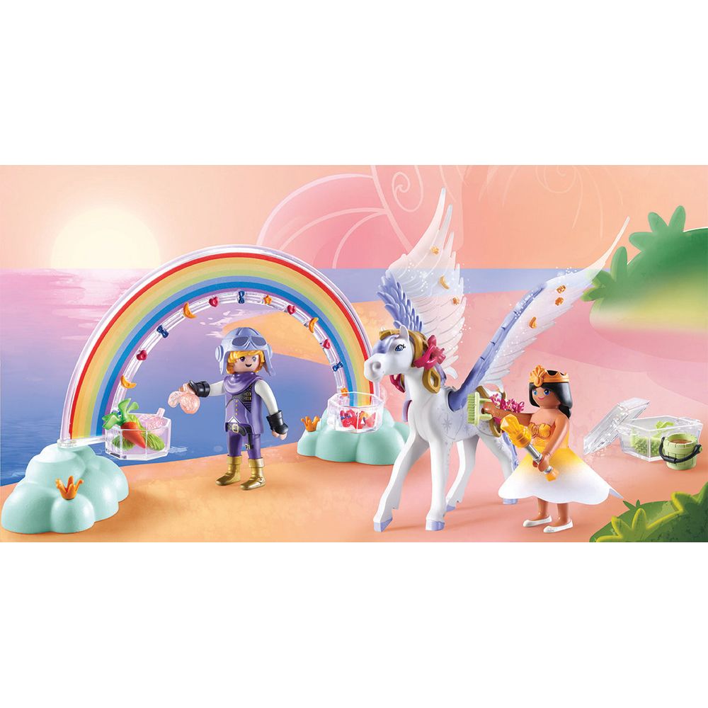 Pegasus with Rainbow in the Clouds Playset - FAO Schwarz