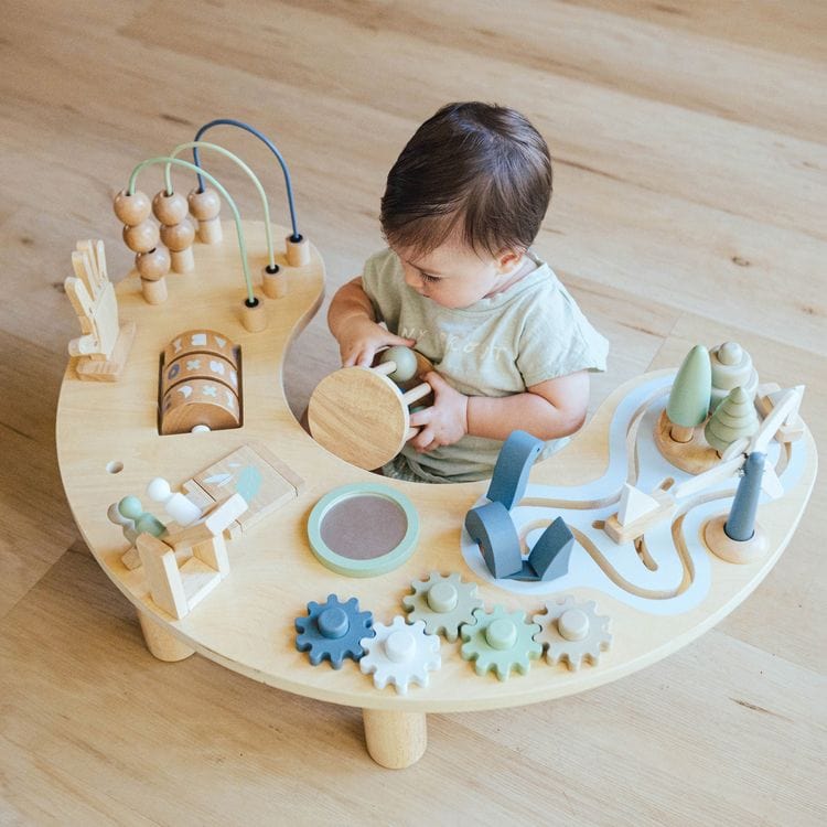 Hi-Lo Wood Activity Table - FAO Schwarz