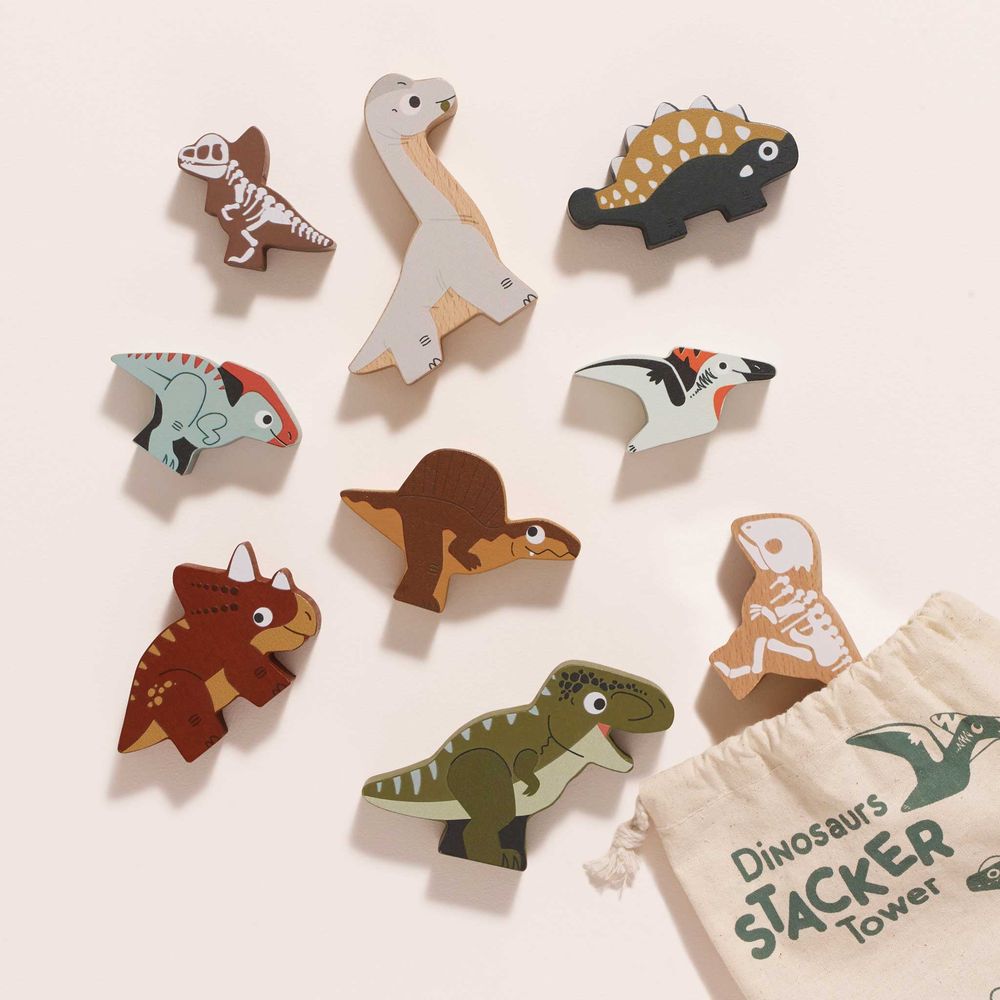 Jurassic Stacking Dinosaurs & Bag - FAO Schwarz