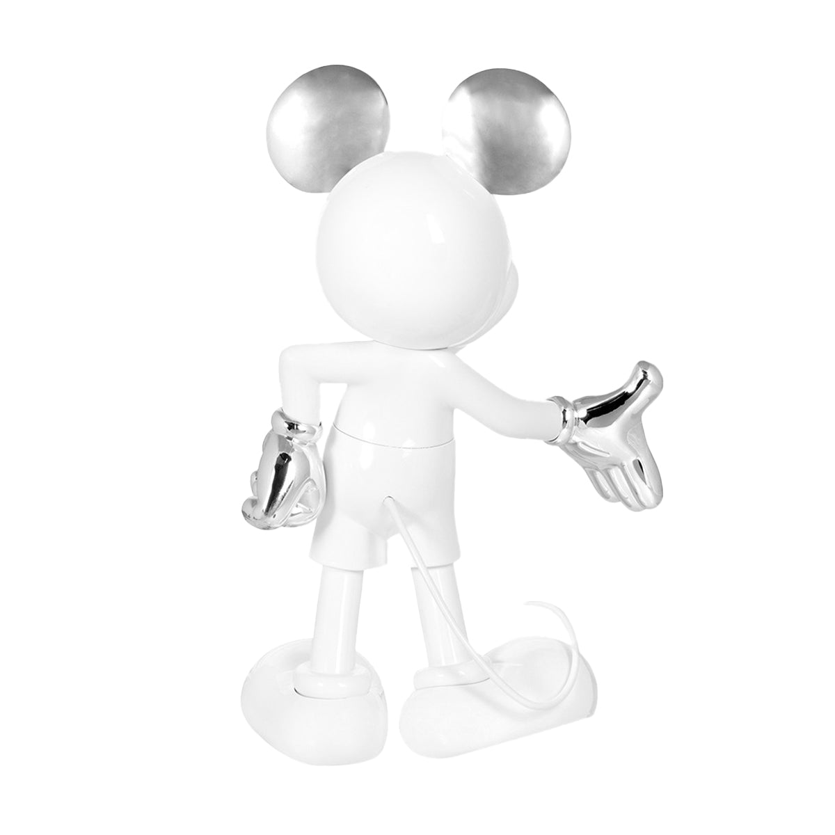 Mickey Mouse Figure White & Silver – 55″ - FAO Schwarz