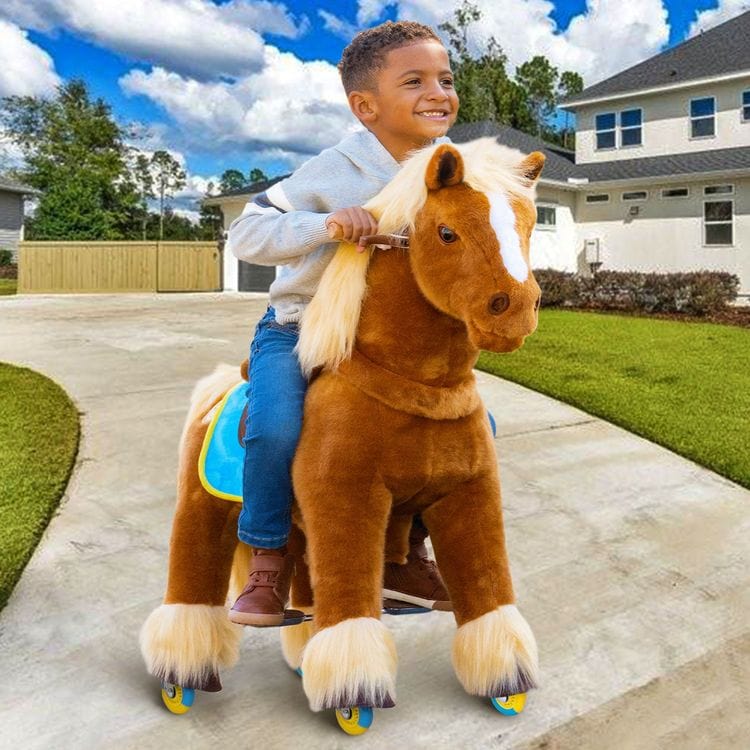 Brown Model X Ride-On Horse – 4-7 Years - FAO Schwarz
