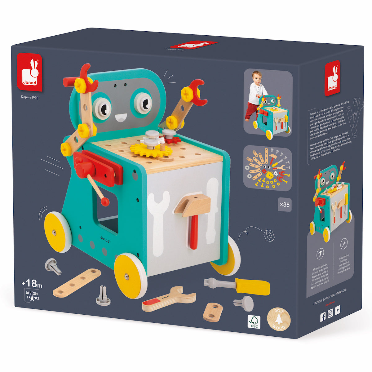 Brico’kids DIY Magnetic Robot Cart - FAO Schwarz