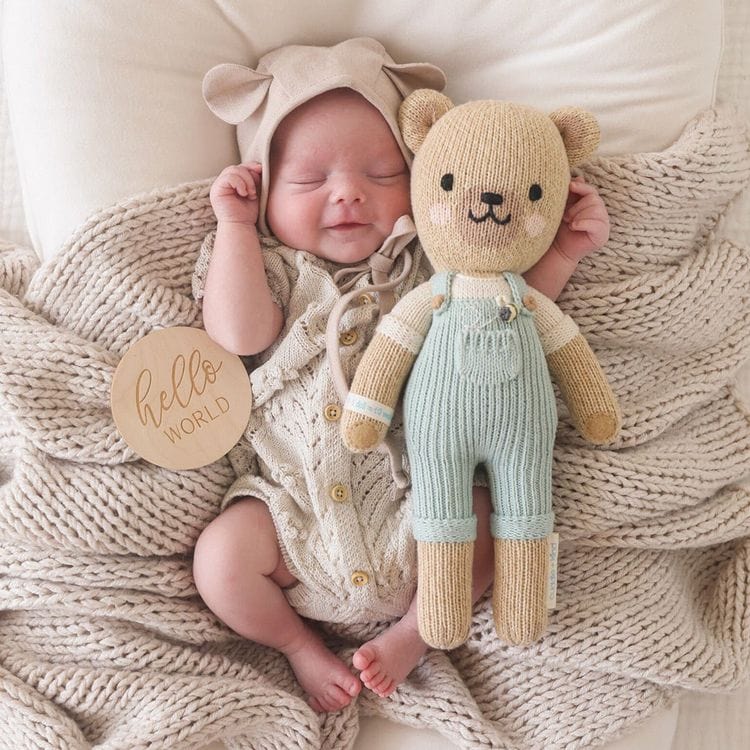 Little 13″ Charlie the Honey Bear Hand-Knit Doll - FAO Schwarz