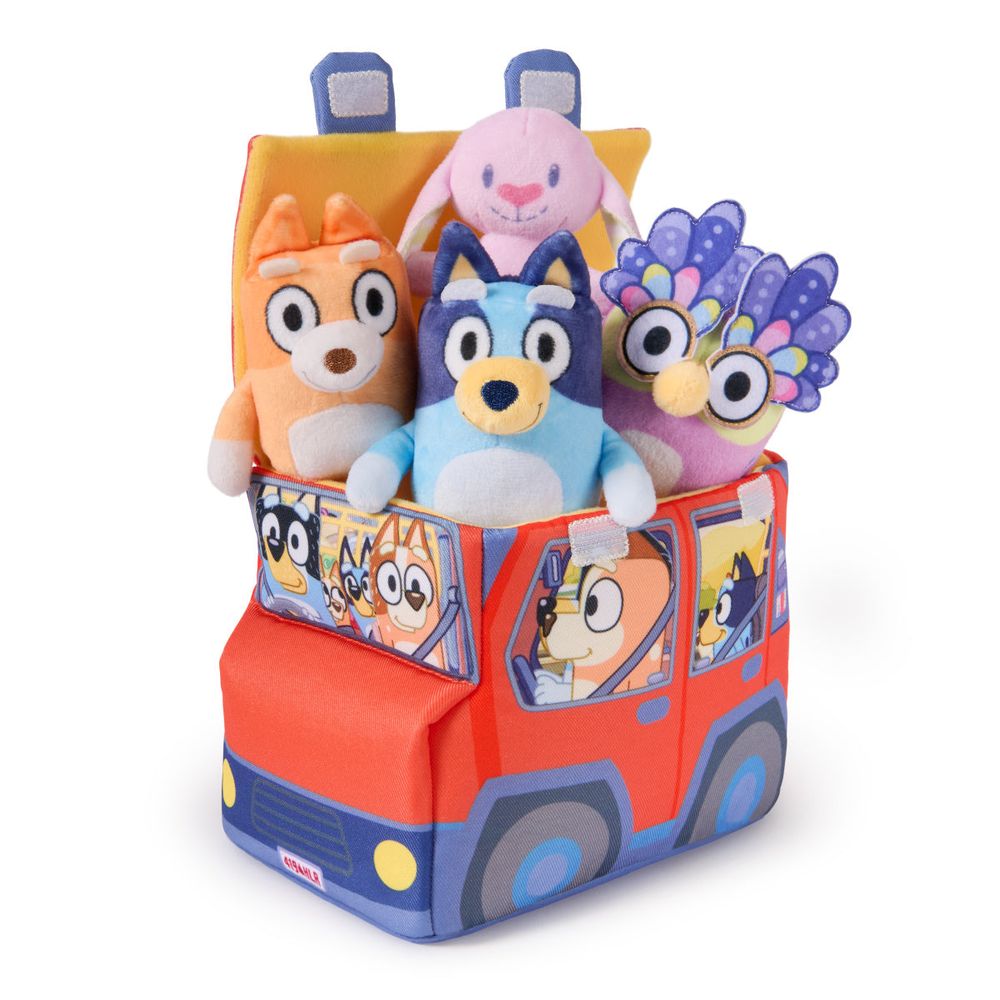 Bluey 5-Piece Plush Playset - FAO Schwarz