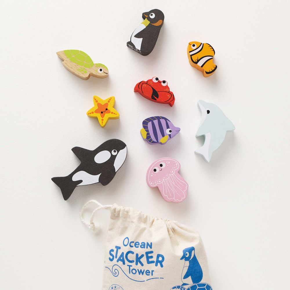 Ocean Life Stacking Animals & Bag - FAO Schwarz