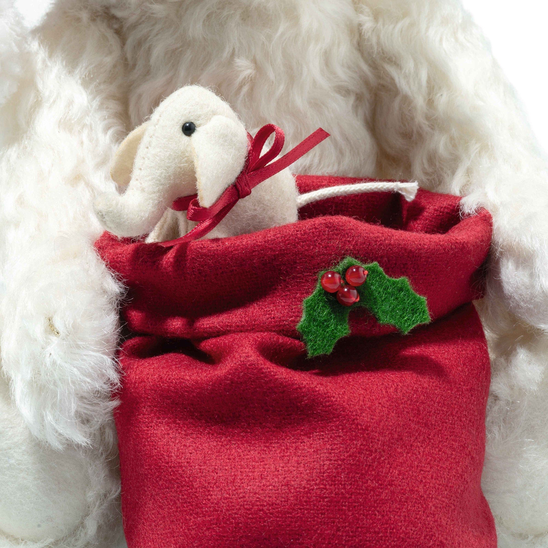 Santa Teddy Bear with Light-Up Gift Bag - FAO Schwarz
