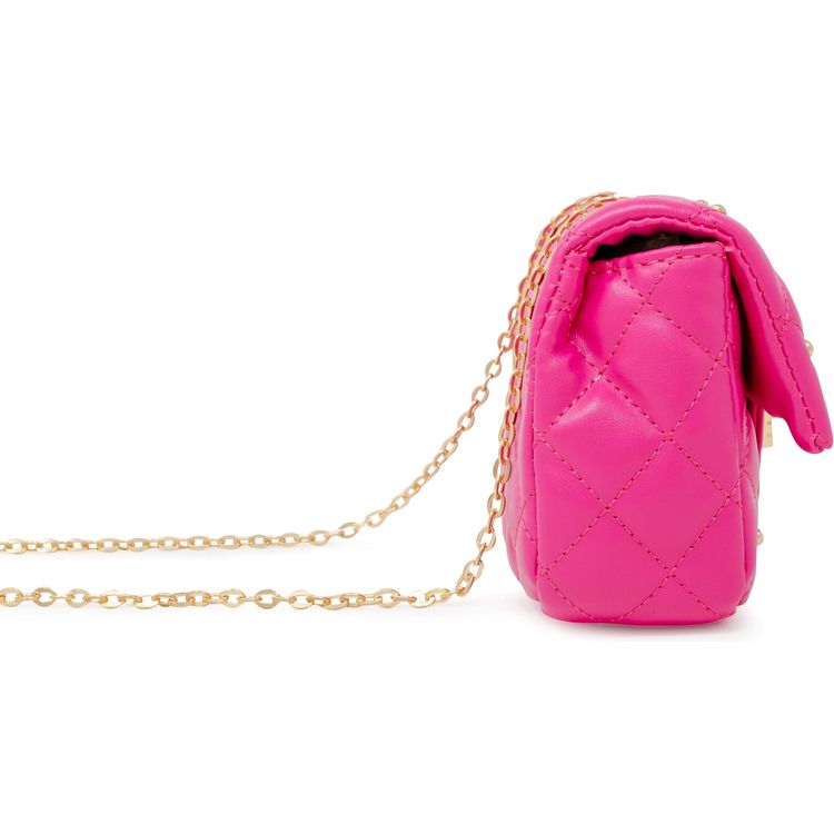 Classic Quilted Stud Mini Bag – Hot Pink - FAO Schwarz
