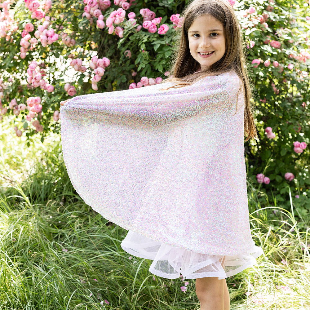 Pink Sequins Twirl Cape – Size 4-6 Years - FAO Schwarz