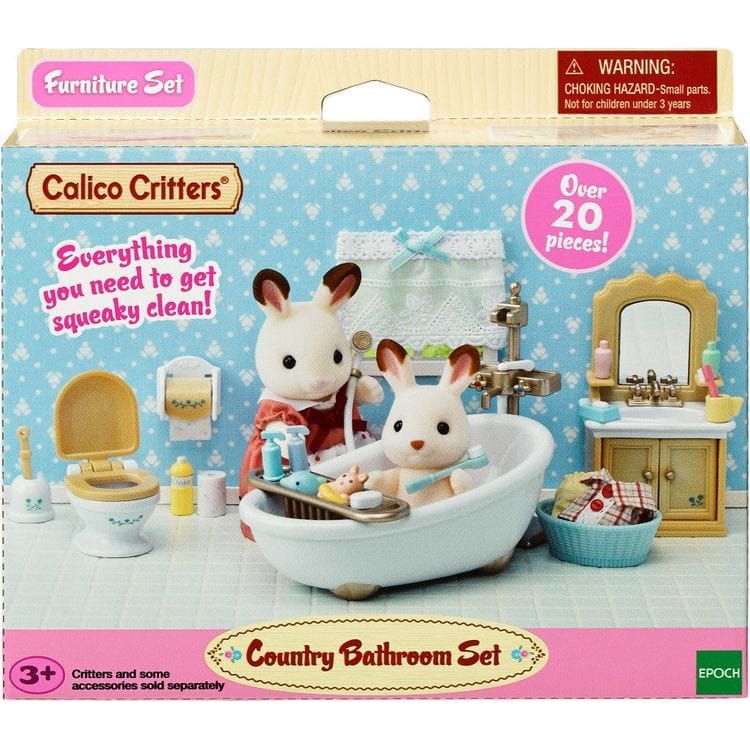 Calico Critters Country Bathroom Set, Dollhouse Furniture and Accessories - FAO Schwarz