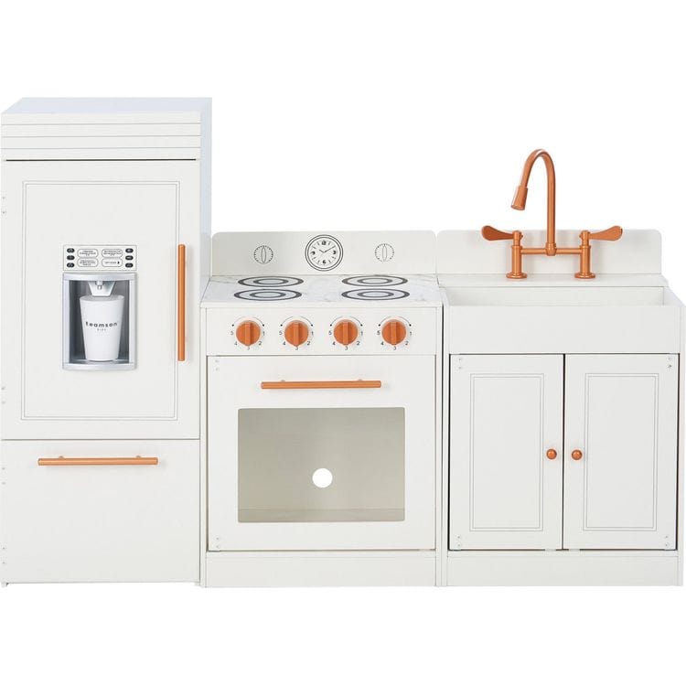 Little Chef Paris Complete Kitchen Playset – White/Rose Gold - FAO Schwarz