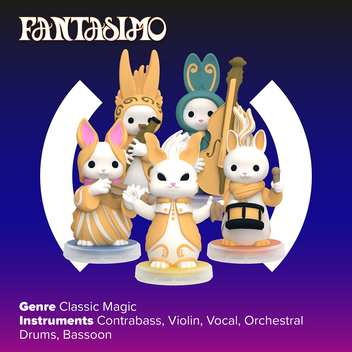 Loops Lab Fantasimo: 5 Figurines Classical Band - FAO Schwarz